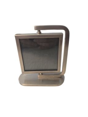 Pottery Barn Silver-tone Metal Swivel Photo Frame For Photos READ